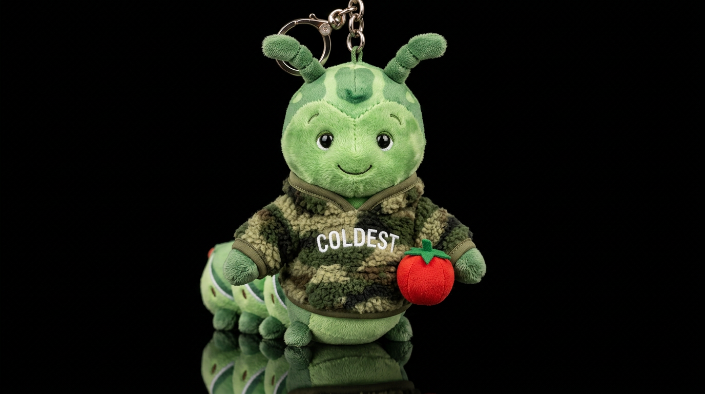 Gobble Tom Tomato Worm water bottle design