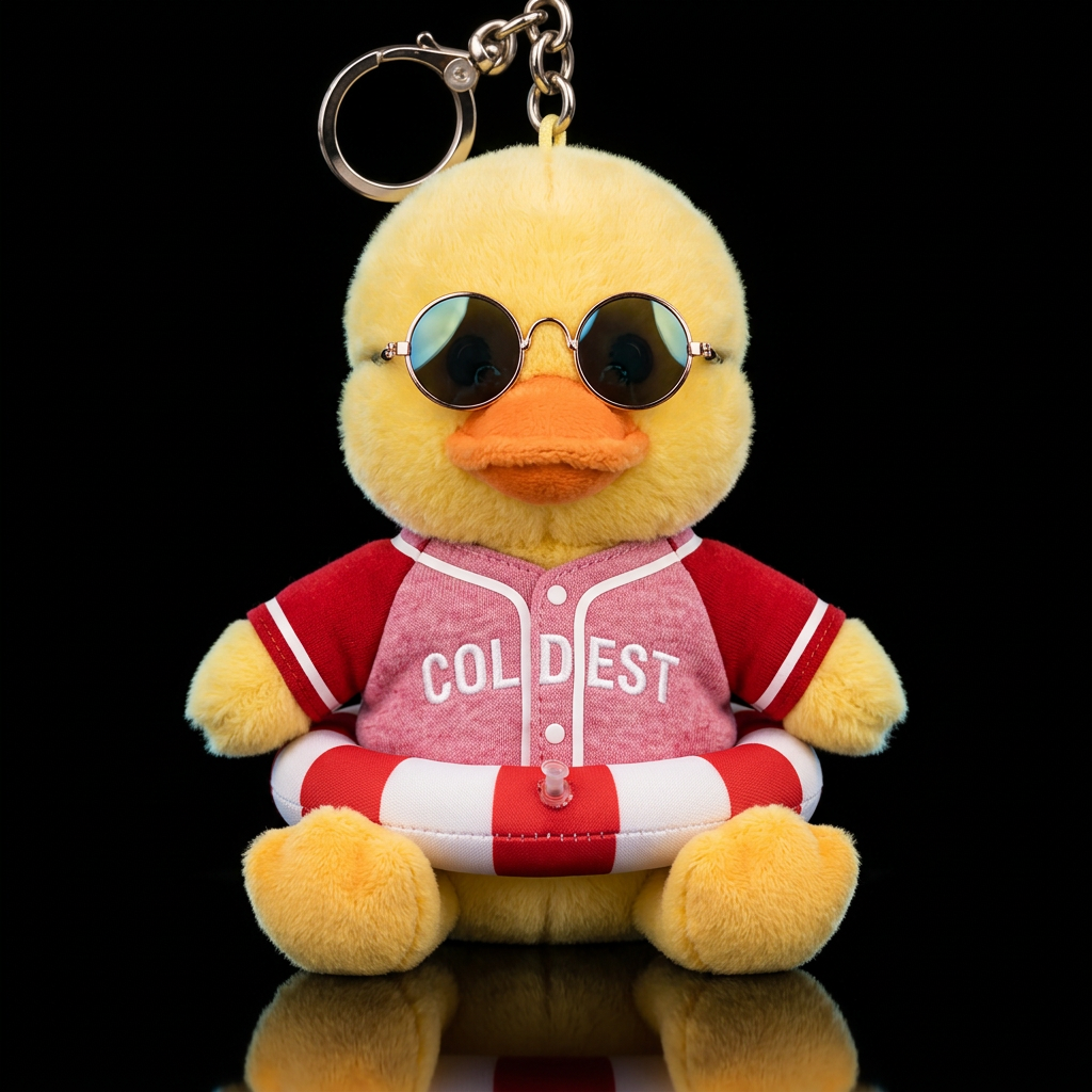 Robby the Rubber Duck water bottle design