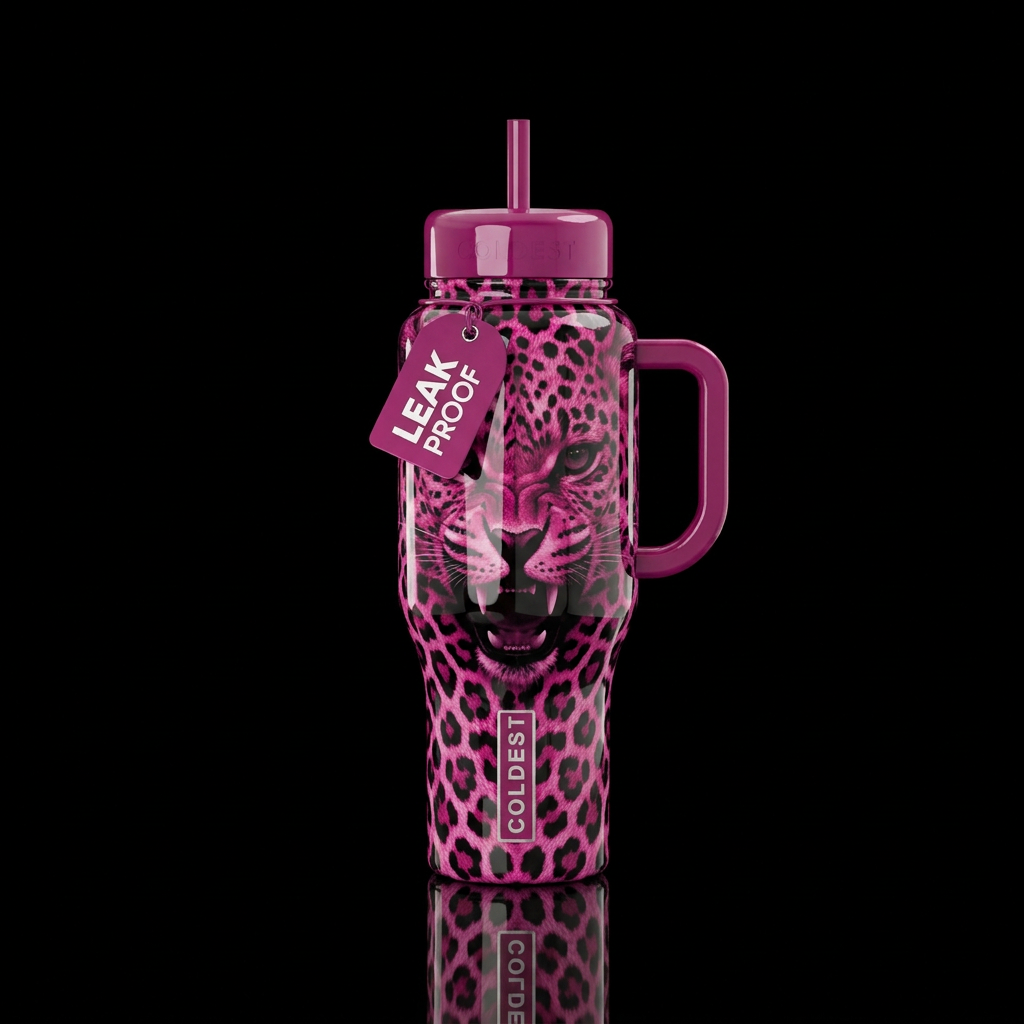 Here Kitty Kitty water bottle design