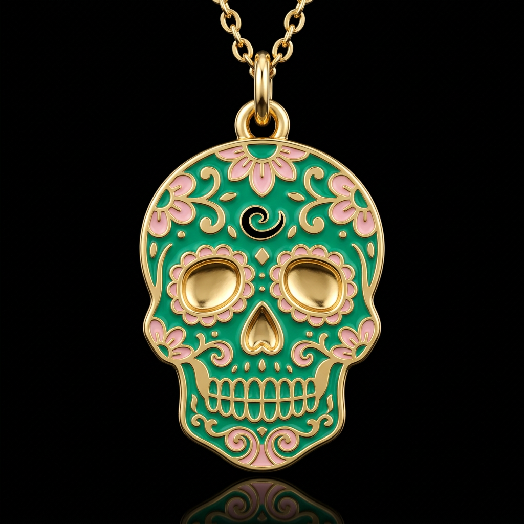Day of the Dead water bottle design