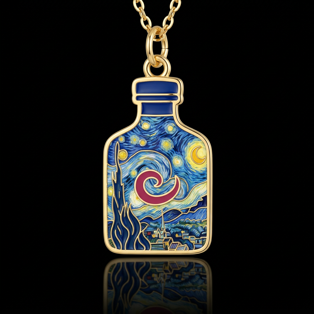 Starry Nights water bottle design