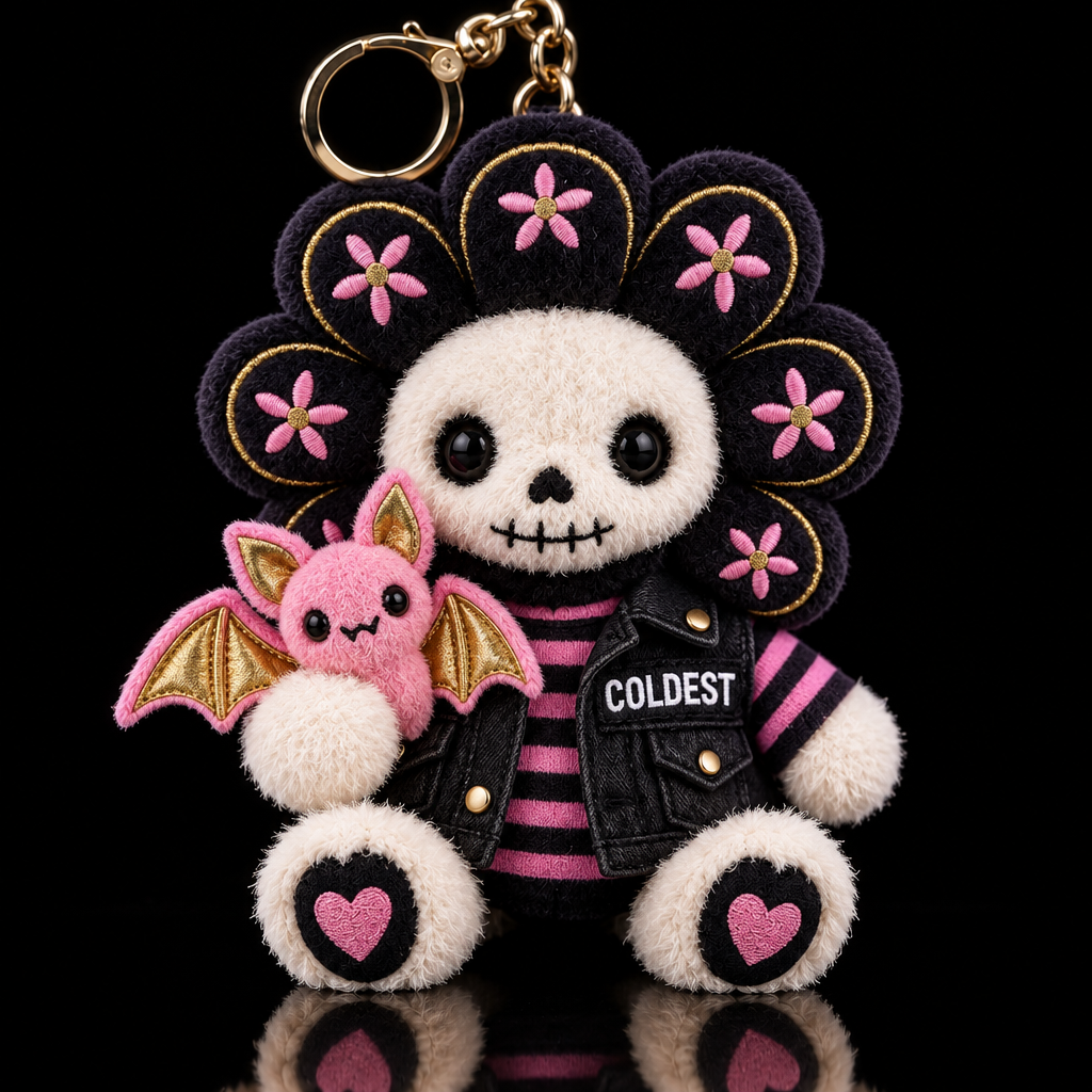 Skull daisy water bottle design