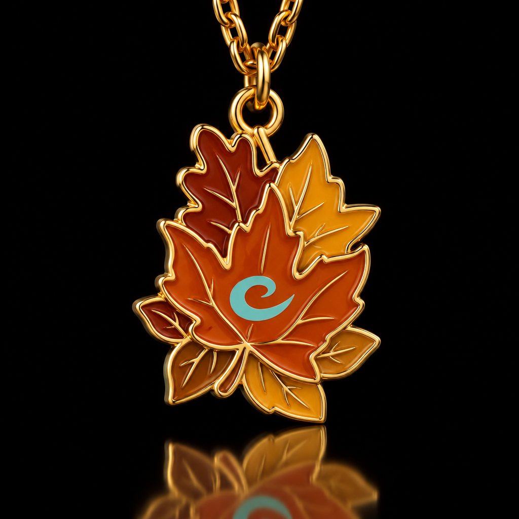 Fall Leaves water bottle design