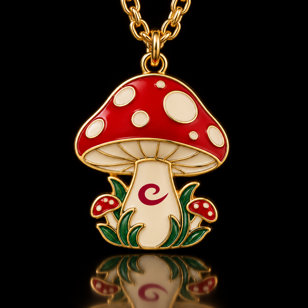 Mushroom Fantasy water bottle design