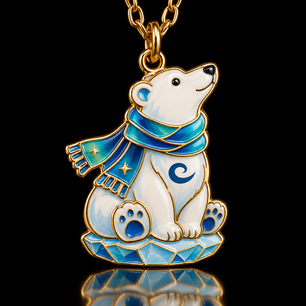 Nordic Polar Bear water bottle design