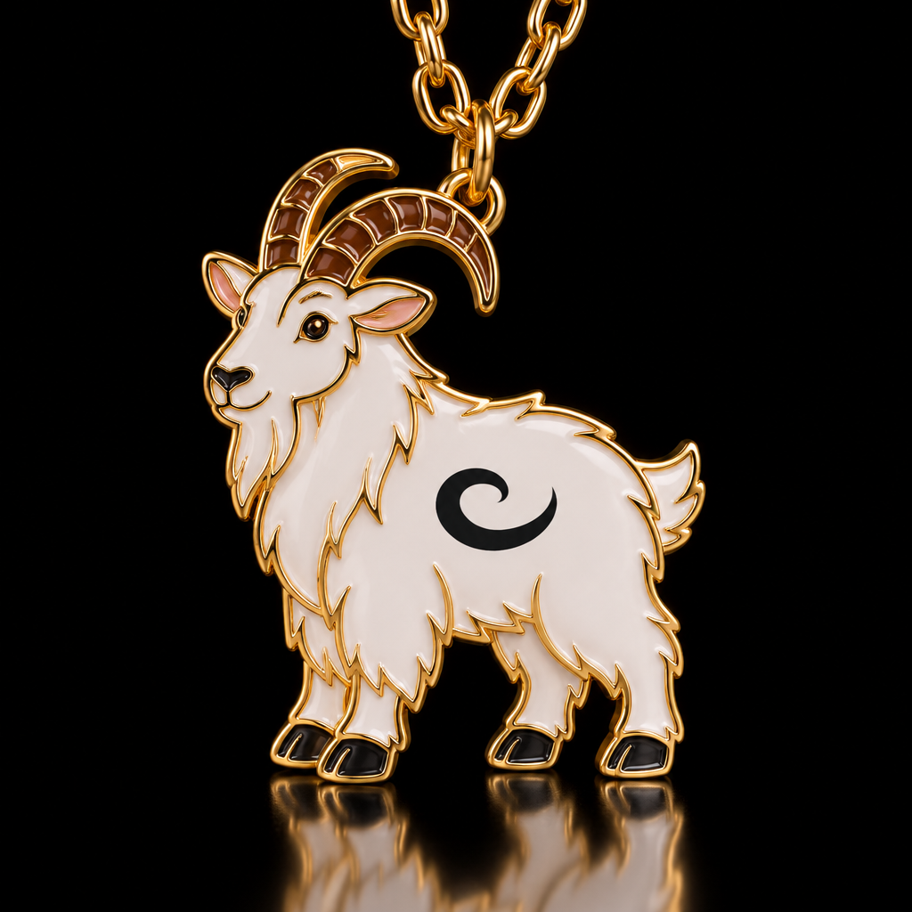 Rocky the Mountain Goat water bottle design