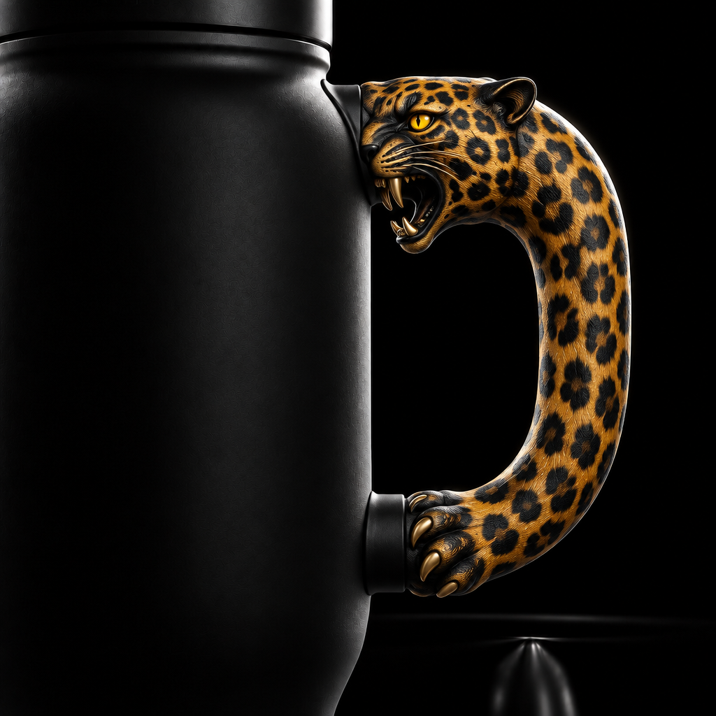 The Leopard water bottle design