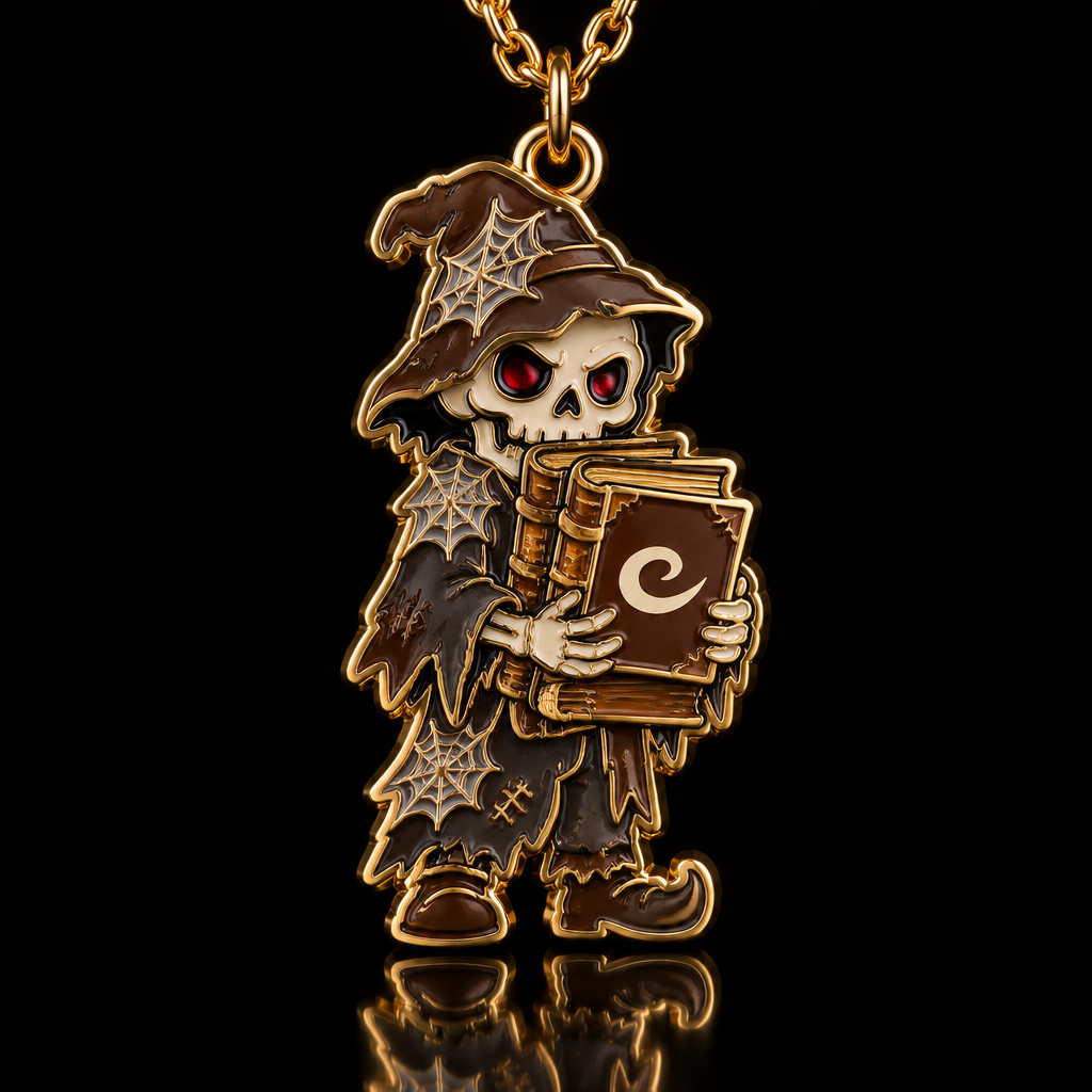Spooky Librarian water bottle design