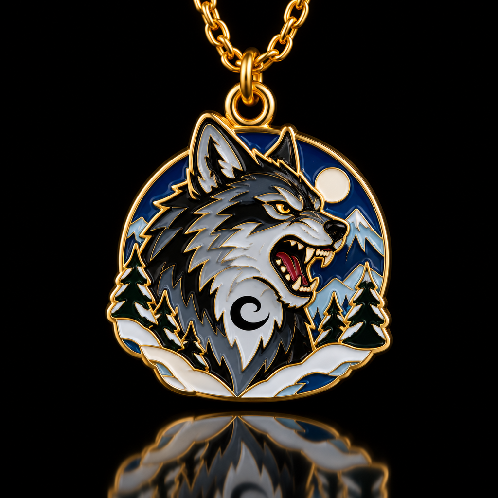 Fierce Wolf water bottle design