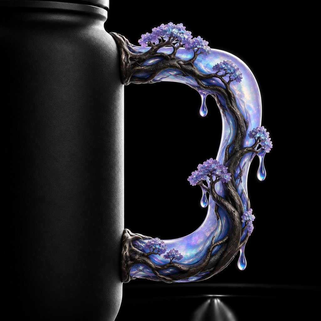 Whimsical Tree water bottle design