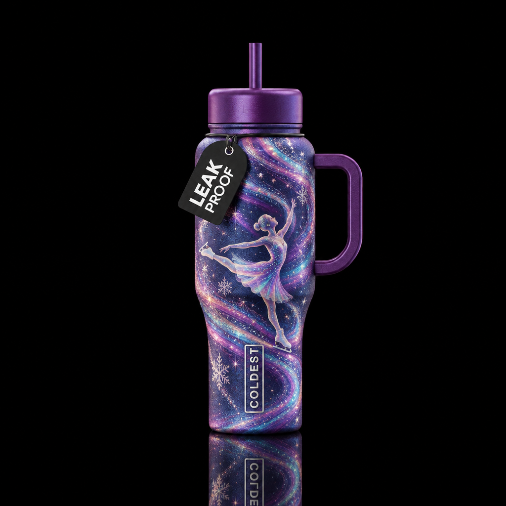 Art on Ice water bottle design