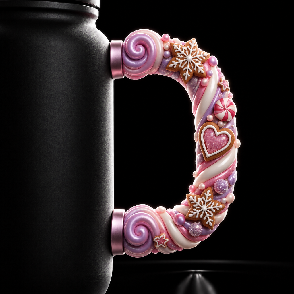 Sugar Plum Street water bottle design