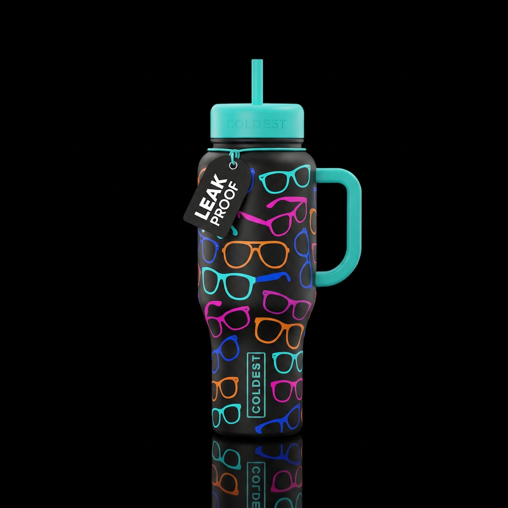 Glasses water bottle design