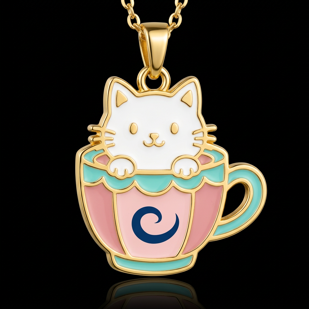 Coffee cat water bottle design