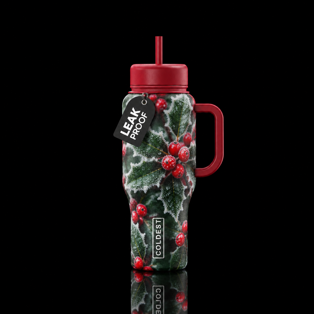 Frosted water bottle design