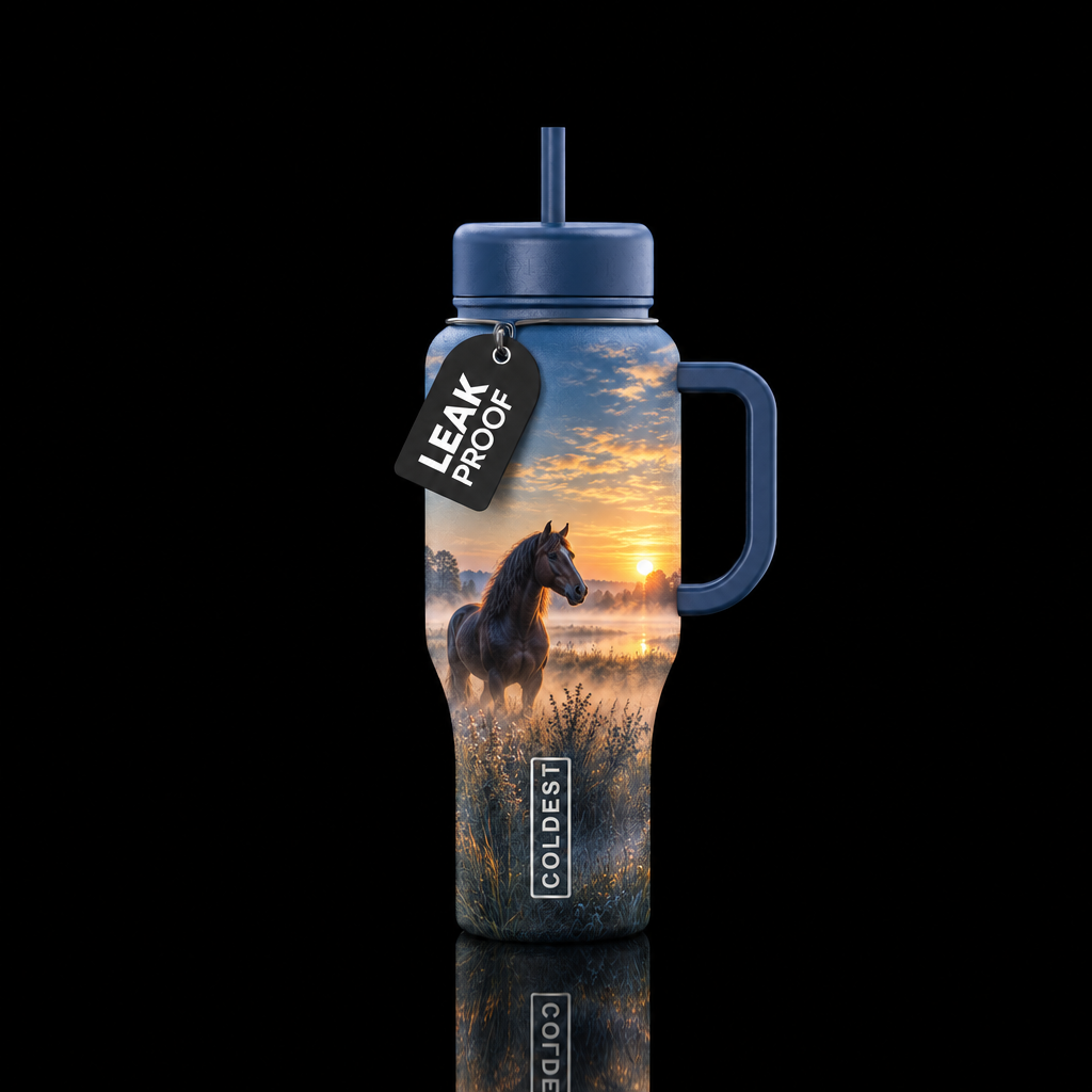 Crisp morning water bottle design