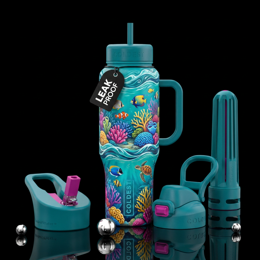 painting water bottle design