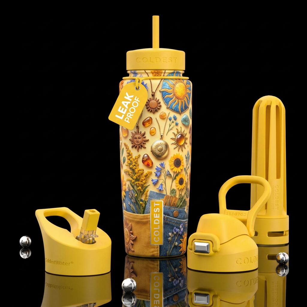 Pocket full of sunshine water bottle design
