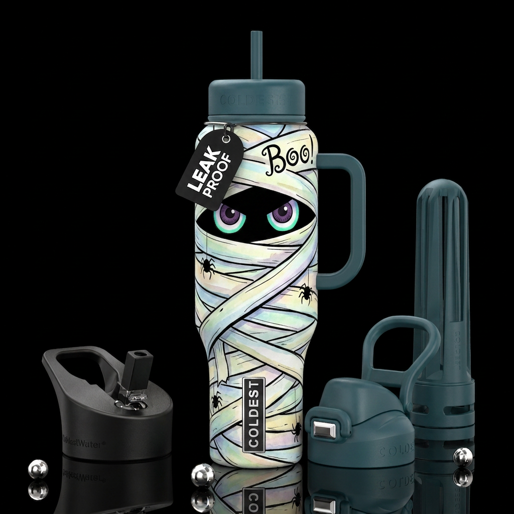 Mummy water bottle design