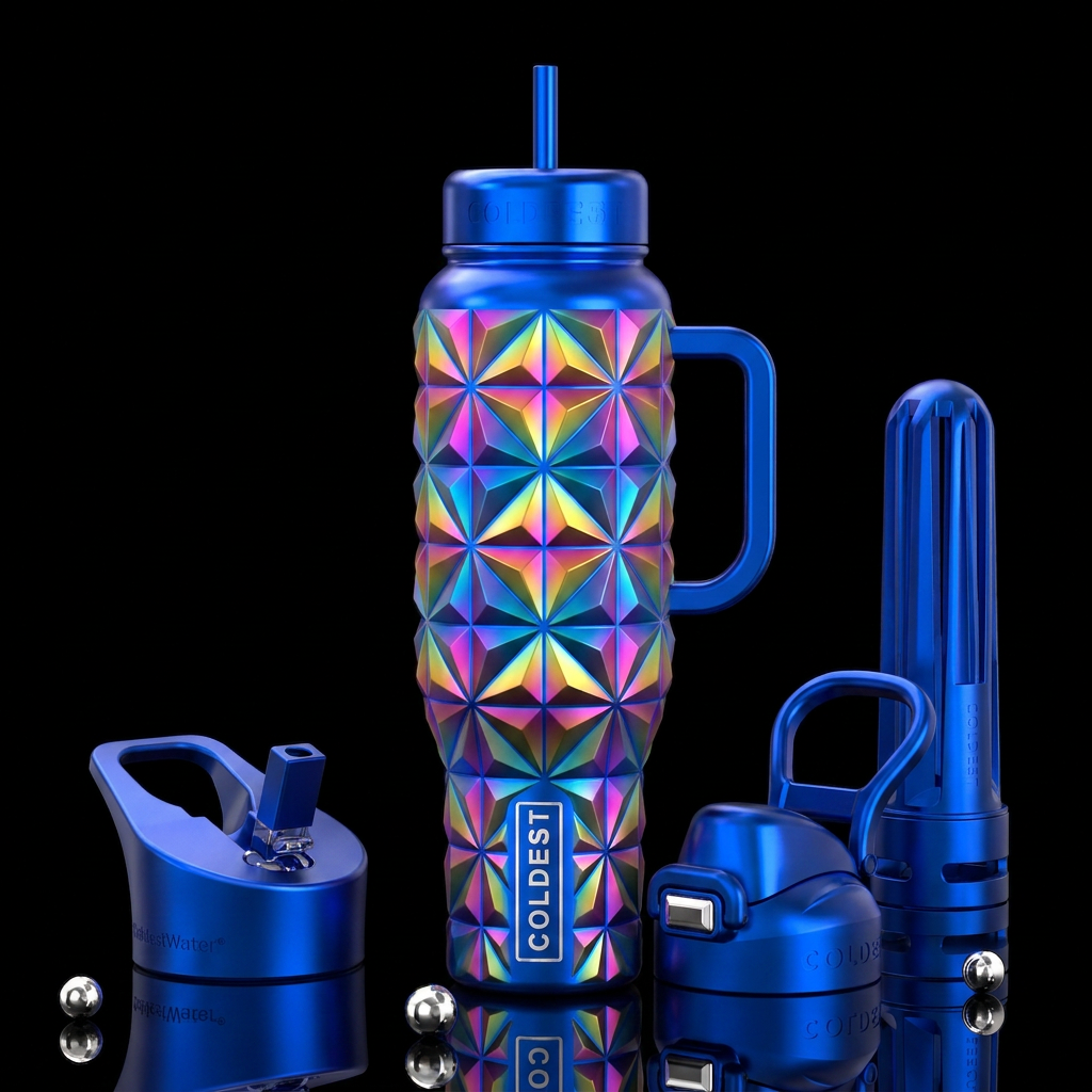 Illusion water bottle design