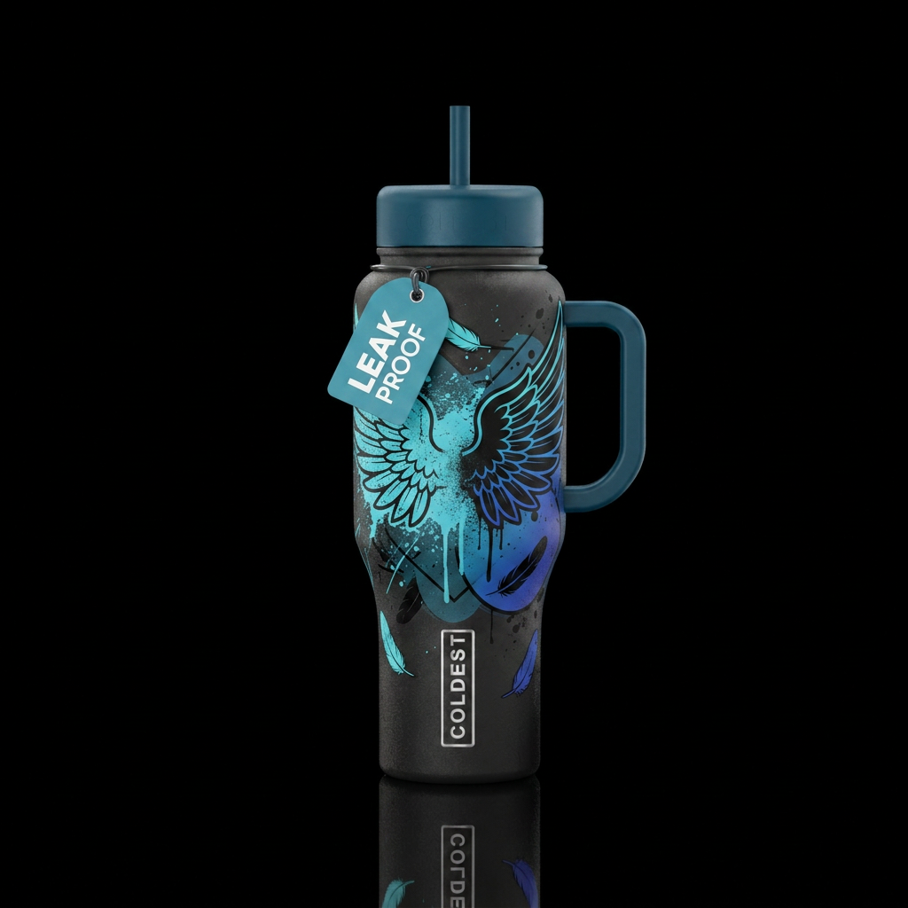 Wings water bottle design