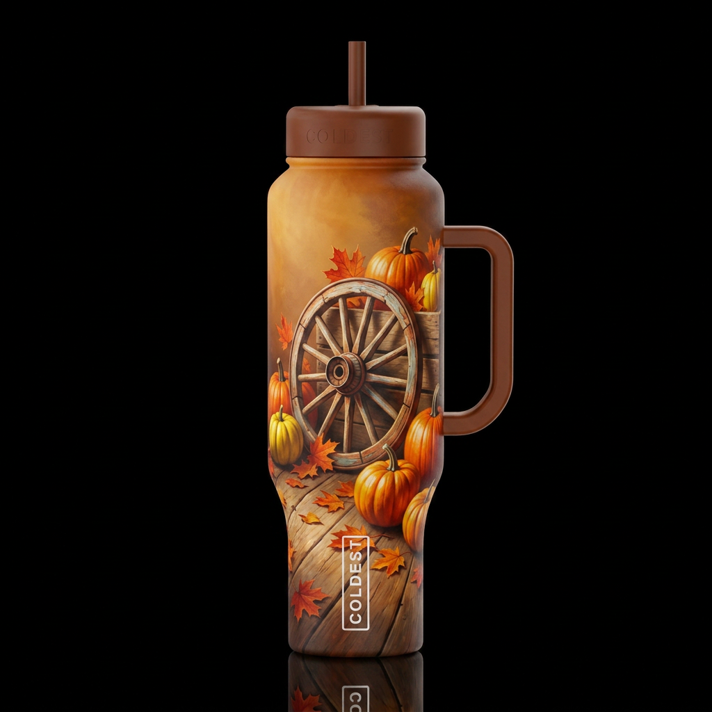 Wagon Wheel water bottle design