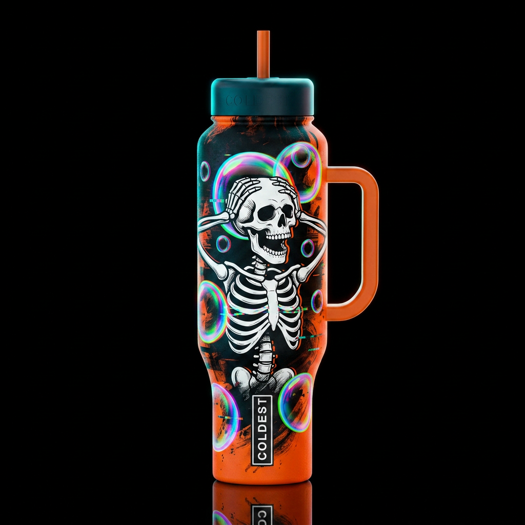 Skeleton water bottle design