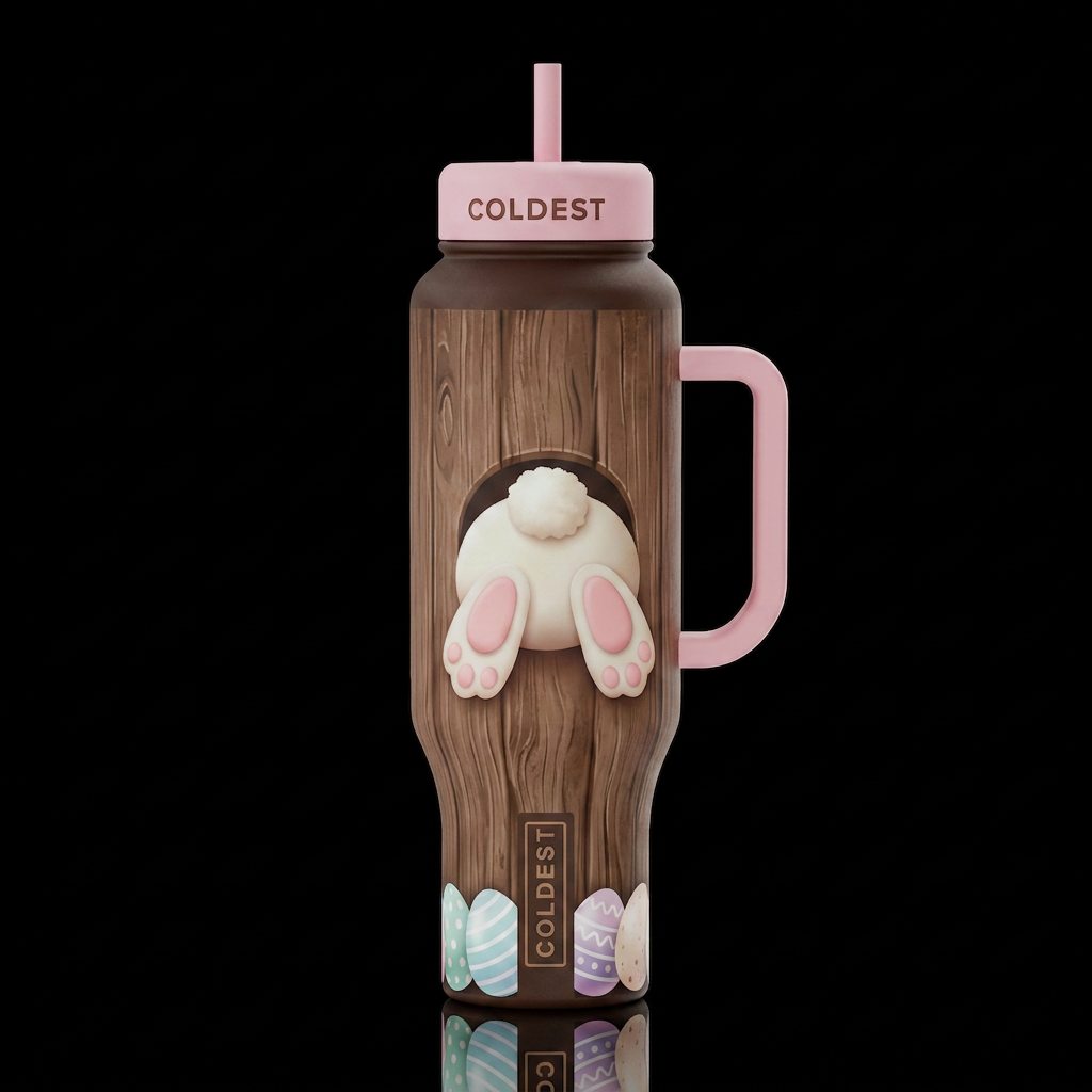 Bye Bunny water bottle design
