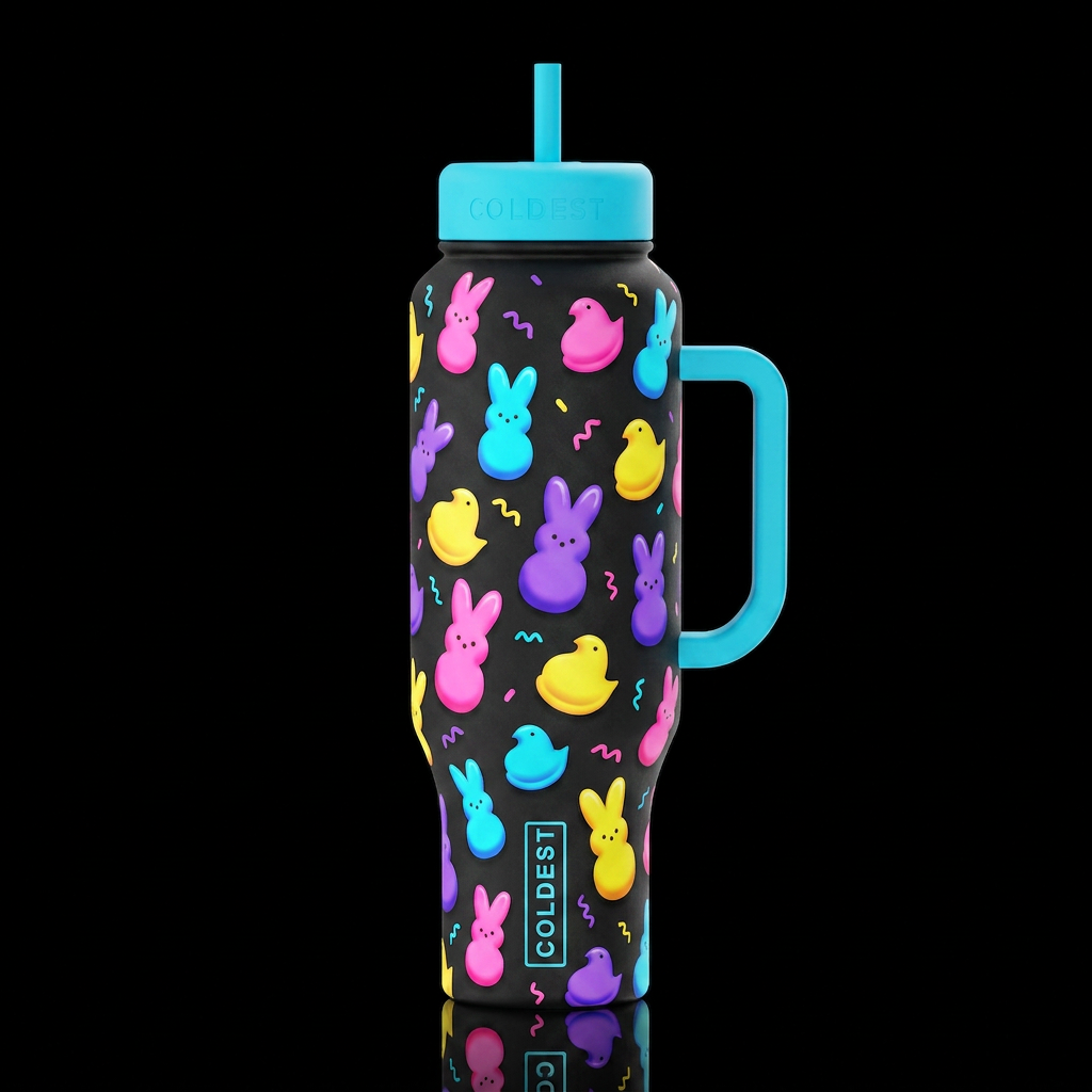 Peeps water bottle design
