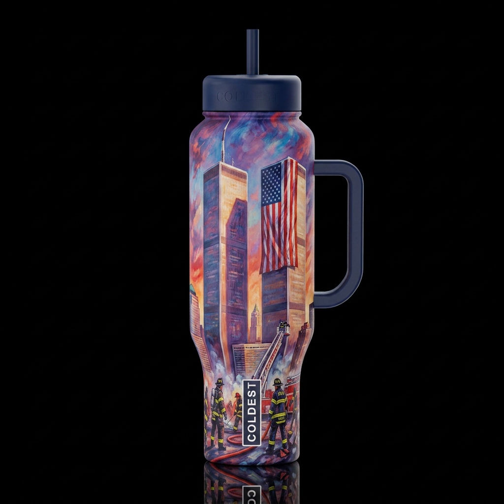 9/11 water bottle design