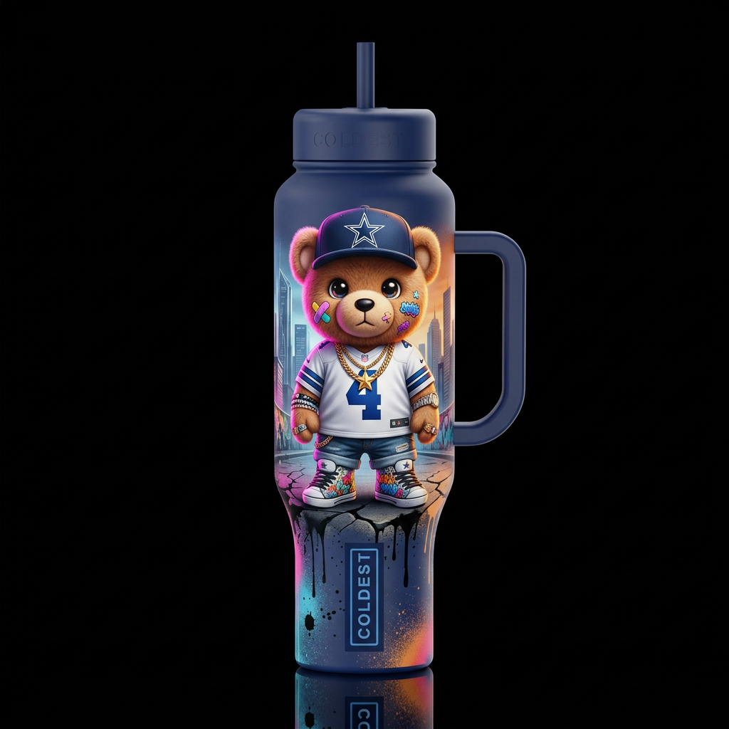 Dak Bear water bottle design