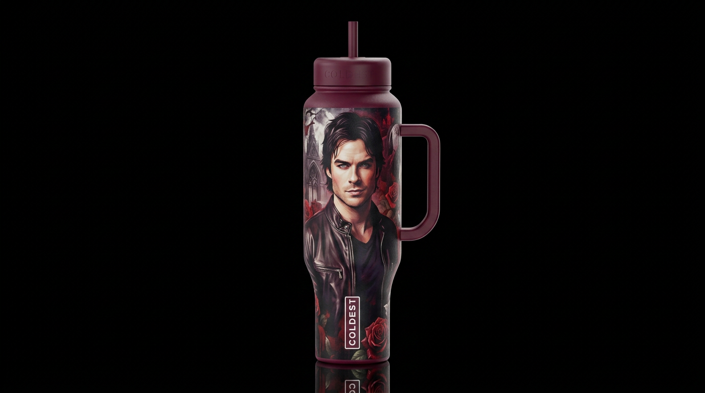 Damon Salvatore water bottle design