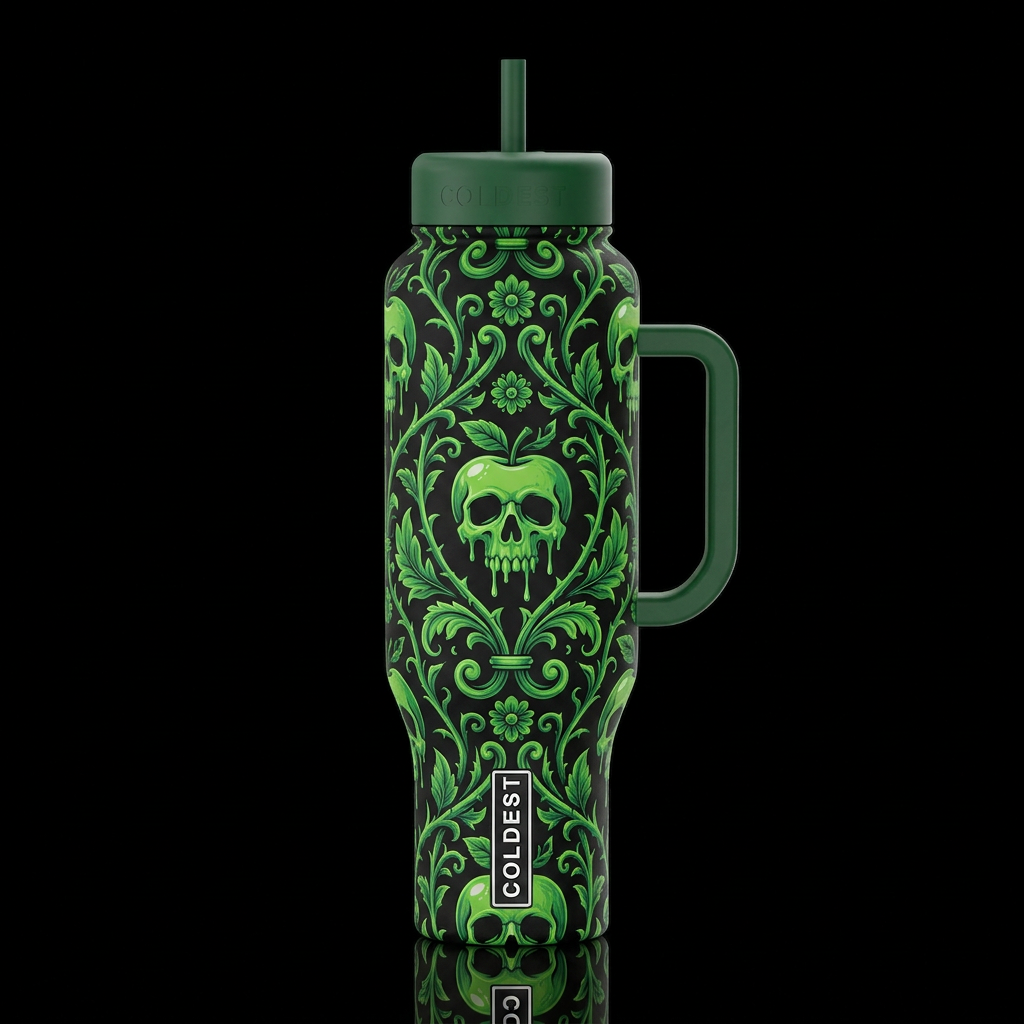 Poisoned Apple water bottle design