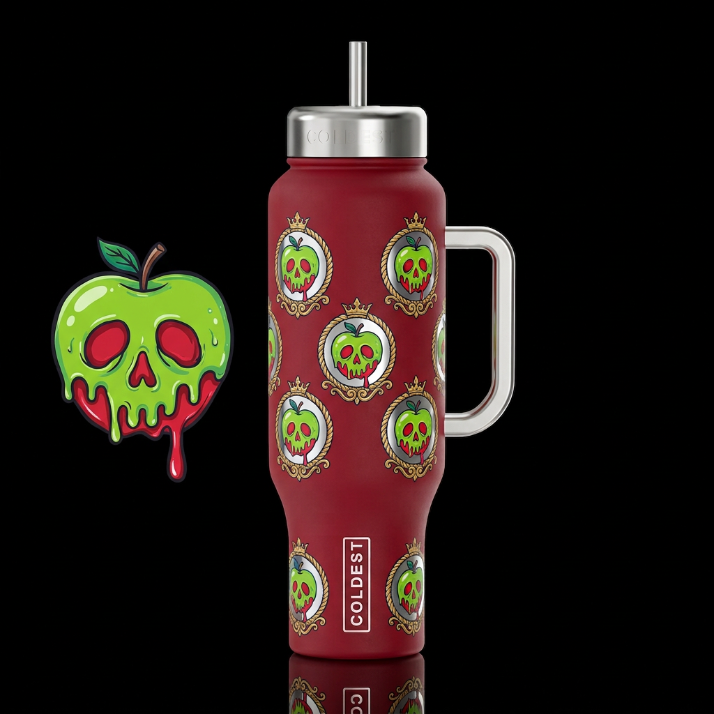 Wicked Apple water bottle design