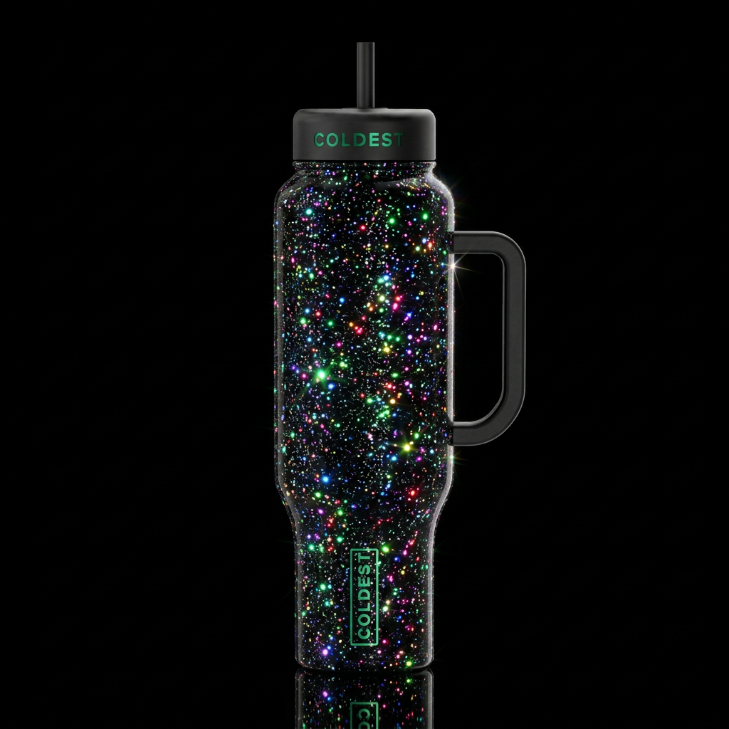 Sparkles water bottle design