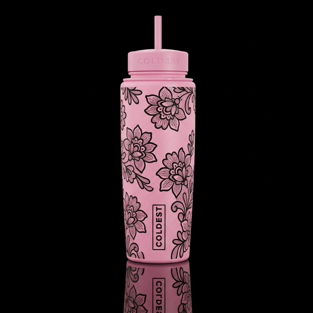 Lacey water bottle design
