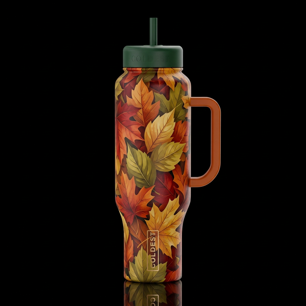 Is it Fall Yet water bottle design