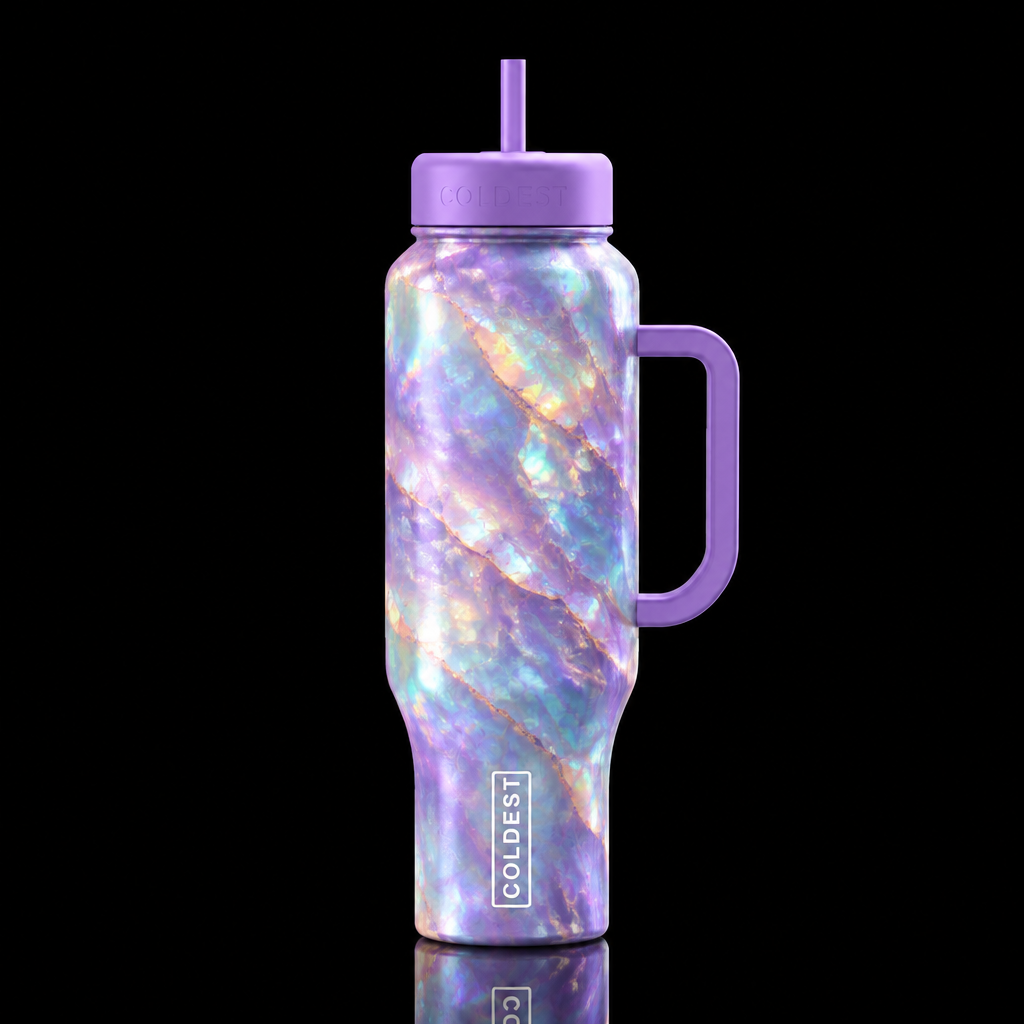 Abstract Opal water bottle design