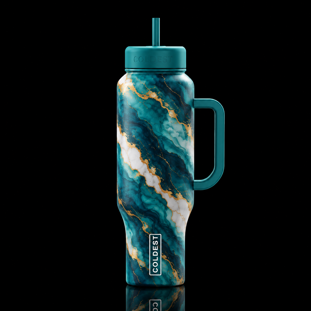 Green Diamond water bottle design