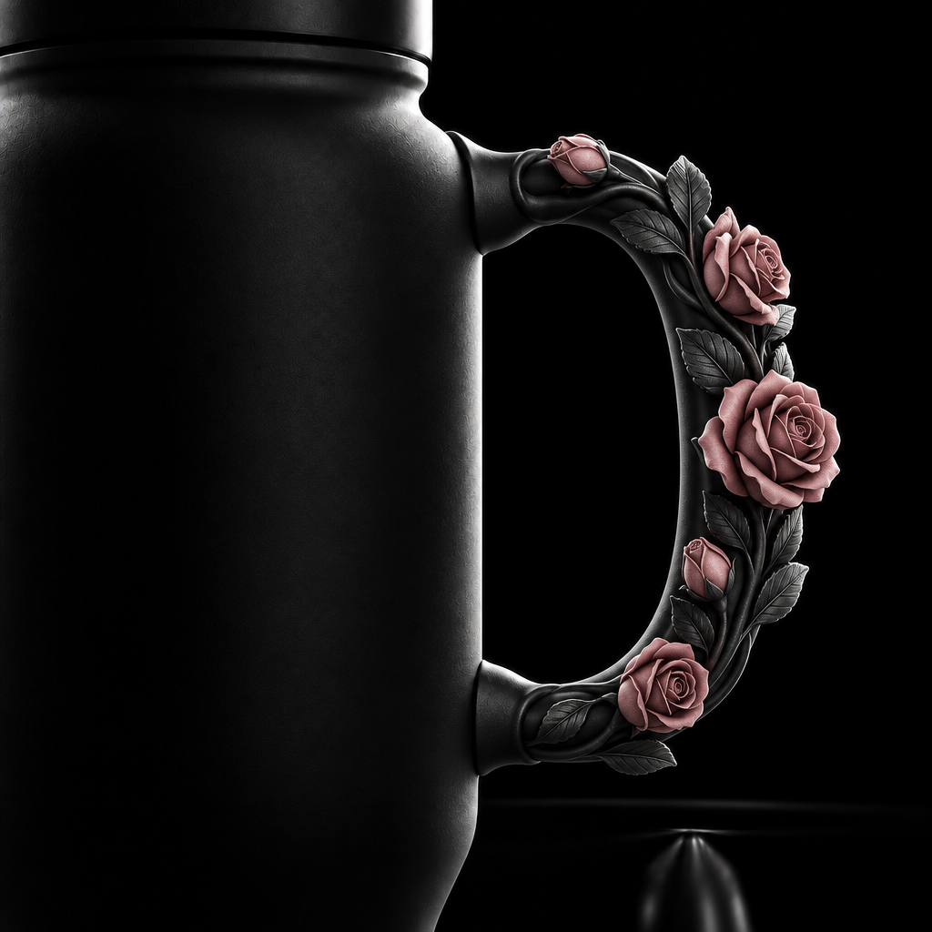 Rosé Handle water bottle design