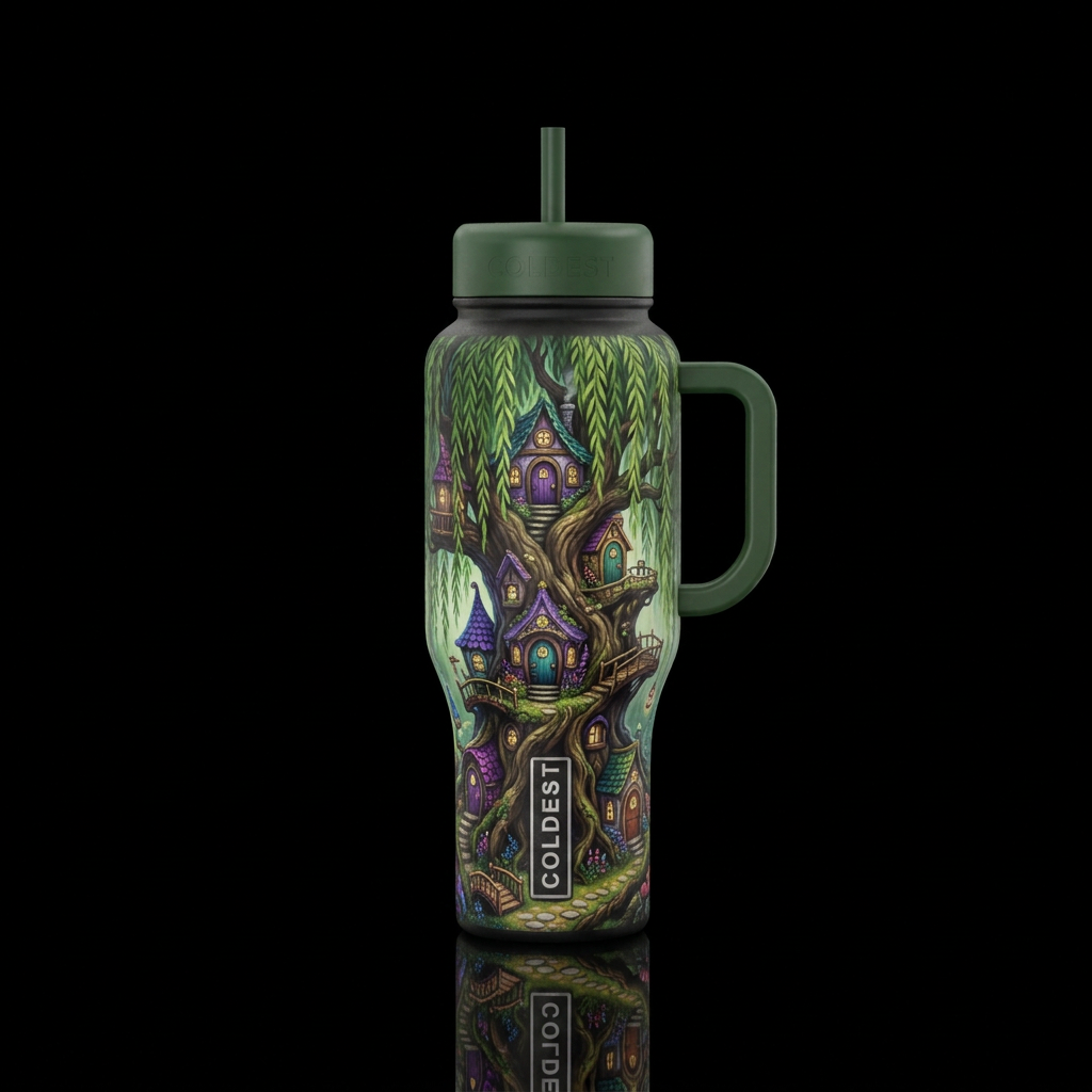 Willow Fairies water bottle design
