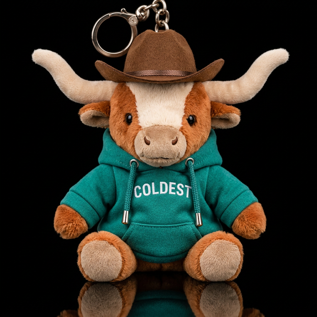 Lorie the Longhorn water bottle design