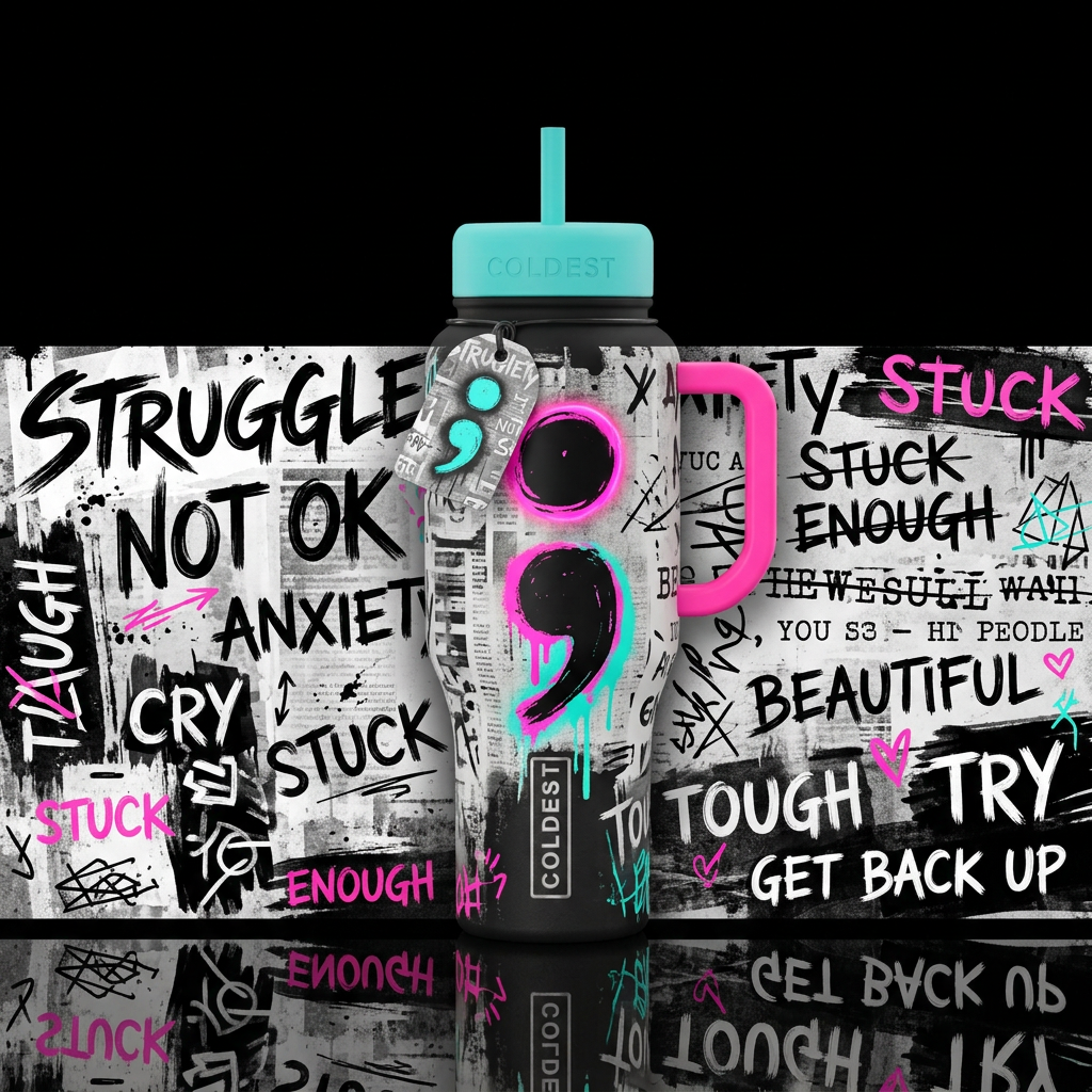 Keep Going!!!! water bottle design