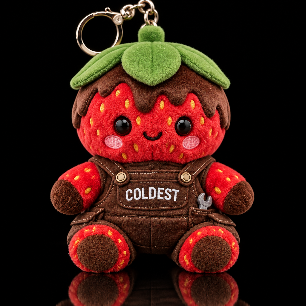 Choco the strawberry water bottle design