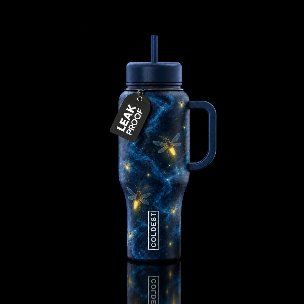 Fireflies in the Skies water bottle design