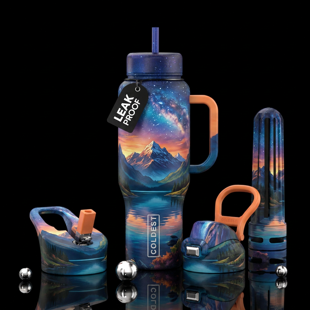 Scenery unique water bottle design