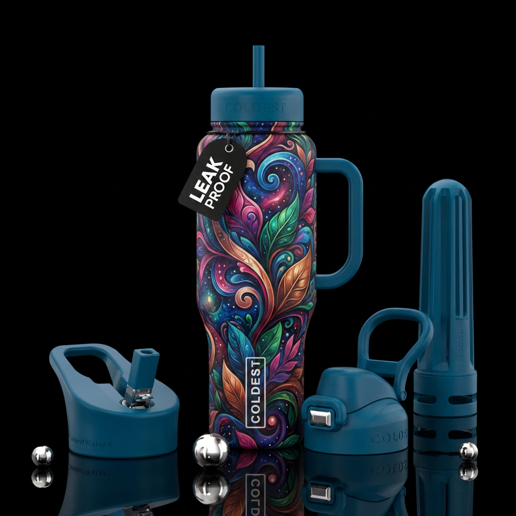artistic water bottle design