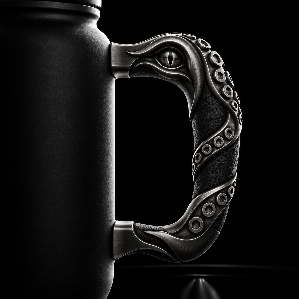 Krakenveil water bottle design