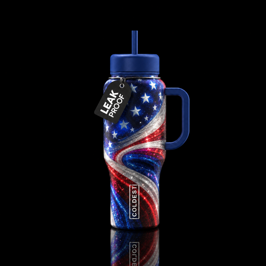 Star Spangled Storm water bottle design
