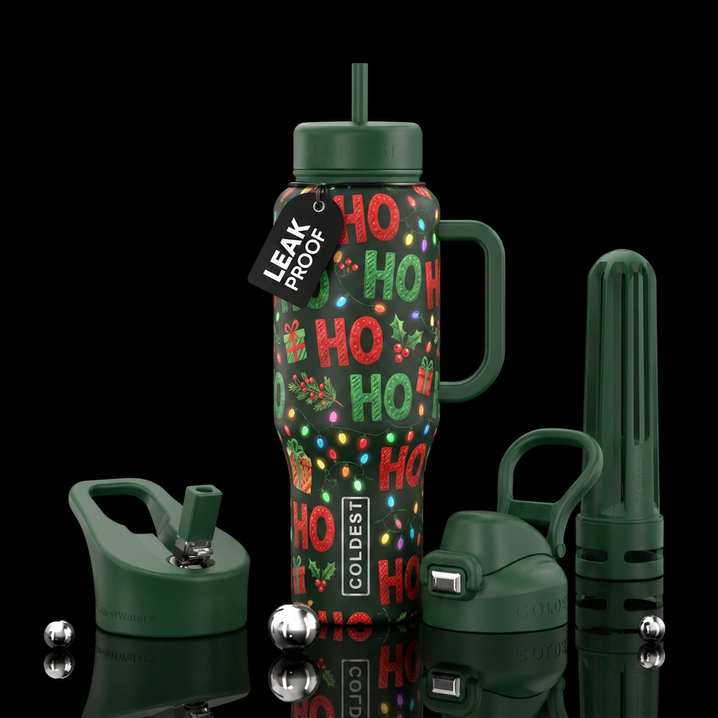 HO HO HO water bottle design